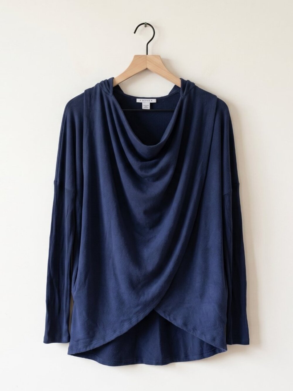 Athleta Navy Blue Purana Wrap Sweatshirt Hoodie Modal Size S